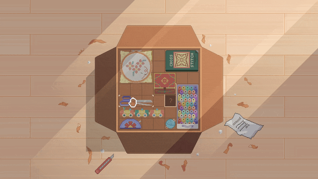 Fishbowl screenshot sorting puzzle